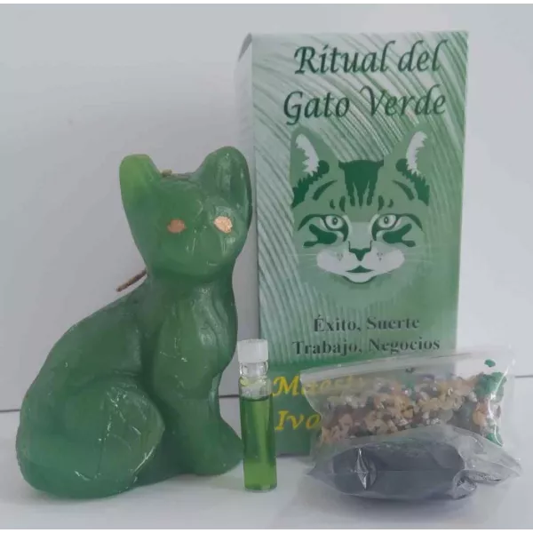 Esoterika - Candela esoterica Gato Verde