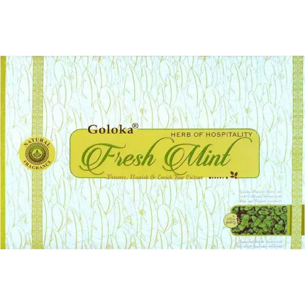 Esoterika - Incenso Goloka Natural Fresh Mint -- Box 12 confezioni