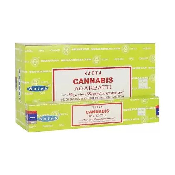 Esoterika - Incenso Satya Agarbatti Cannabis -- Box 12 confezioni