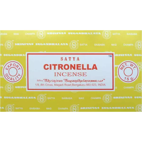 Esoterika - Incenso Satya Citronella -- Box 12 confezioni