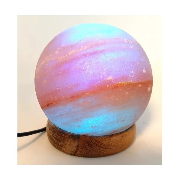 Esoterika - Lampada Di Sale a Sfera cambia colore USB - g 500/1Kg cm 1