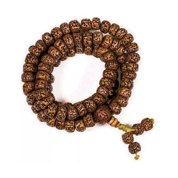 Esoterika - Mala Rudraksha 108 grani -- 1.0 cm