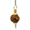 Esoterika - Pendolo Color Oro Con Rudraksha -- 10 G- 4,5 Cm