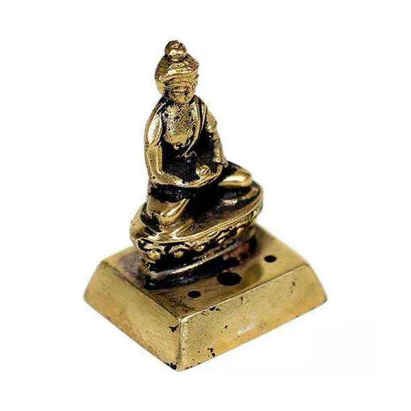 Esoterika - Porta incenso Buddha Bronzo -- 55 G- 4,5 Cm