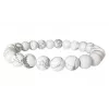 Esoterika - Bracciale Howlite perline A 8mm