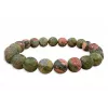 Esoterika - Bracciale Unakite perle 8mm