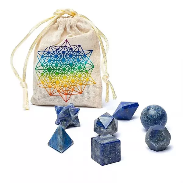 Esoterika - Set 7 pz Geometria sacra Lapislazuli