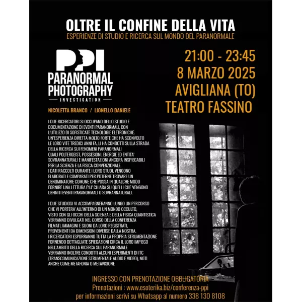 Esoterika - Conferenza PPI - Oltre il confine della vita