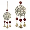 Esoterika - Campana A Vento Fiore Della Vita Con Rudraksha -- 27 Cm